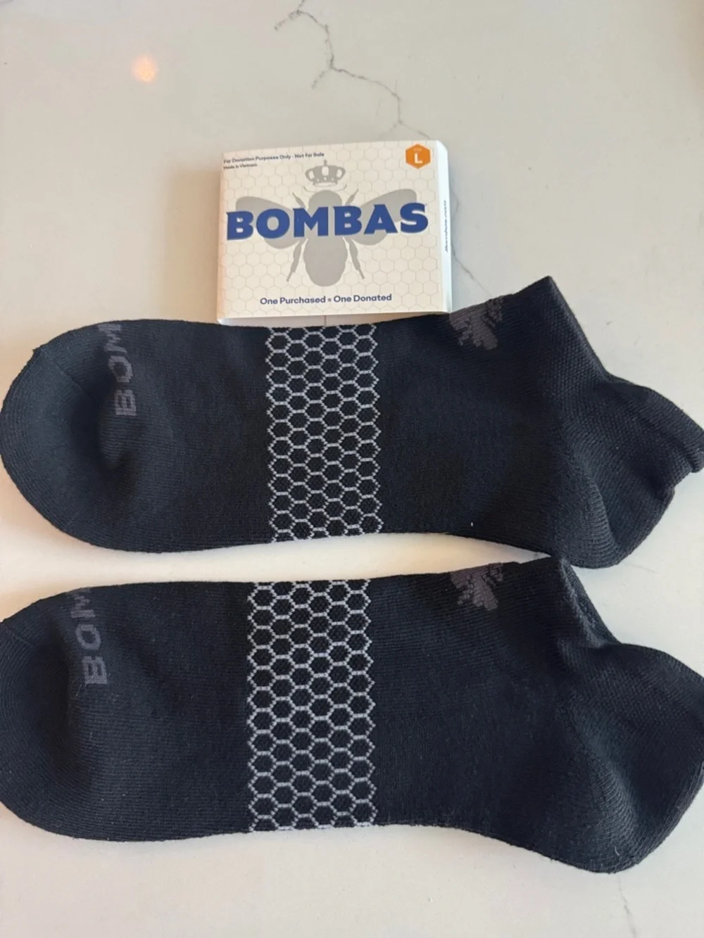 Bombas NWT 1 Pair Unisex Size: Large Ankle Socks Color: Black